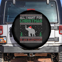 Xmas Elephant Spare Tire Cover All I Want for Xmas Is An Elephant Ugly Sweater