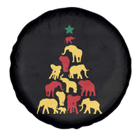 South Africa Elephant Christmas Tree Spare Tire Cover Safari Animals Xmas