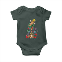 Giraffe Christmas Tree Baby Onesie Funny Xmas Giraffes Lover Gift