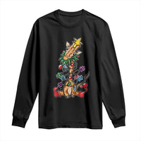 Giraffe Christmas Tree Long Sleeve Shirt Funny Xmas Giraffes Lover Gift