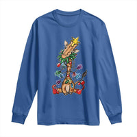 Giraffe Christmas Tree Long Sleeve Shirt Funny Xmas Giraffes Lover Gift