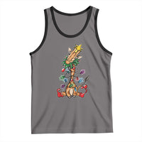Giraffe Christmas Tree Tank Top Funny Xmas Giraffes Lover Gift