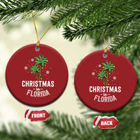 Xmas In Florida Christmas Ornament Deck The Palm Trees Matching Family Vacation - Wonder Print Shop
