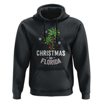 Christmas In Florida Hoodie Deck The Palm Trees Xmas Matching Family Vacation