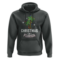Christmas In Florida Hoodie Deck The Palm Trees Xmas Matching Family Vacation