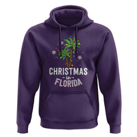 Christmas In Florida Hoodie Deck The Palm Trees Xmas Matching Family Vacation