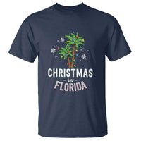 Christmas In Florida T Shirt Deck The Palm Trees Xmas Matching Family Vacation - Wonder Print Shop