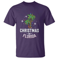 Christmas In Florida T Shirt Deck The Palm Trees Xmas Matching Family Vacation - Wonder Print Shop