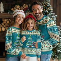 Tropical Hawaiian Xmas Ugly Christmas Sweater Mele Kalikimaka Palm Tree In Hawaii - Wonder Print Shop