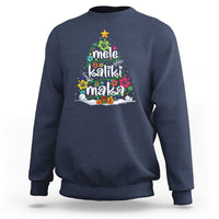 Tropical Hawaiian Christmas Sweatshirt Mele Kalikimaka Palm Tree Xmas in Hawaii - Wonder Print Shop