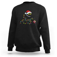 Christmas Black Cat Sweatshirt Knock Over Elephant Funny Xmas - Wonder Print Shop