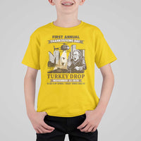Vintage Thanksgiving Turkey Drop T Shirt For Kid Funny 1978 Helicopter Scene Classic TV Moment - Wonder Print Shop