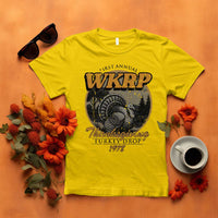 Retro WKRP Thanksgiving Turkey Drop 1978 T Shirt Distressed Vintage Holiday - Wonder Print Shop