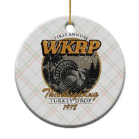 Retro WKRP Thanksgiving Turkey Drop 1978 Ceramic Ornament Distressed Vintage Holiday - Wonder Print Shop