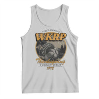 Retro WKRP Thanksgiving Turkey Drop 1978 Tank Top Distressed Vintage Holiday - Wonder Print Shop