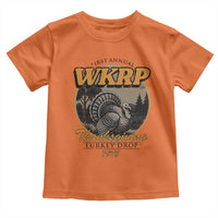 Retro WKRP Thanksgiving Turkey Drop 1978 Toddler T Shirt Distressed Vintage Holiday - Wonder Print Shop