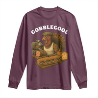 Gobblegool Funny Thanksgiving Long Sleeve Shirt Italian Turkey Deli Humor Sub Sandwich - Wonder Print Shop