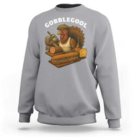 Gobblegool Funny Thanksgiving Sweatshirt Italian Turkey Deli Humor Sub Sandwich - Wonder Print Shop