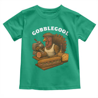 Gobblegool Funny Thanksgiving Toddler T Shirt Italian Turkey Deli Humor Sub Sandwich - Wonder Print Shop