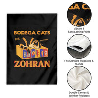 Bodega Cats for Zohran Garden Flag New York Mamdani Supporter Mayor Cute Cat - Wonder Print Shop