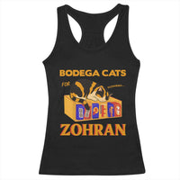 Bodega Cats for Zohran Racerback Tank Top New York Mamdani Supporter Mayor Cute Cat - Wonder Print Shop