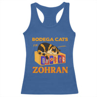 Bodega Cats for Zohran Racerback Tank Top New York Mamdani Supporter Mayor Cute Cat - Wonder Print Shop