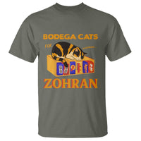 Bodega Cats for Zohran T Shirt New York Mamdani Supporter Mayor Cute Cat - Wonder Print Shop