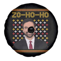 Zo Ho Ho Ugly Christmas Sweater Spare Tire Cover Funny Zohran Mamdani Holiday - Wonder Print Shop