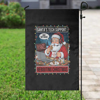 Funny Santa Tech Support Christmas Garden Flag Rebooting Christmas Geek Humor Gift - Wonder Print Shop