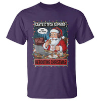 Funny Santa Tech Support Christmas T Shirt Rebooting Christmas Geek Humor Gift - Wonder Print Shop