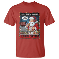 Funny Santa Tech Support Christmas T Shirt Rebooting Christmas Geek Humor Gift - Wonder Print Shop