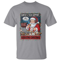Funny Santa Tech Support Christmas T Shirt Rebooting Christmas Geek Humor Gift - Wonder Print Shop