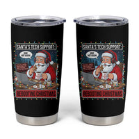 Funny Santa Tech Support Christmas Tumbler Cup Rebooting Christmas Geek Humor Gift - Wonder Print Shop