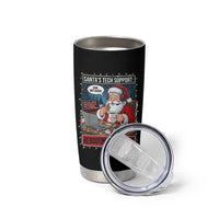 Funny Santa Tech Support Christmas Tumbler Cup Rebooting Christmas Geek Humor Gift - Wonder Print Shop