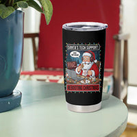Funny Santa Tech Support Christmas Tumbler Cup Rebooting Christmas Geek Humor Gift - Wonder Print Shop
