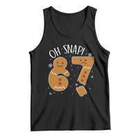 Oh Snap 67 Gingerbread Meme Tank Top Broken Cookie Six Seven Holiday Gag Christmas Vibes - Wonder Print Shop