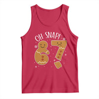 Oh Snap 67 Gingerbread Meme Tank Top Broken Cookie Six Seven Holiday Gag Christmas Vibes - Wonder Print Shop