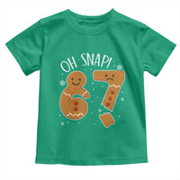 Oh Snap 67 Gingerbread Meme Toddler T Shirt Broken Cookie Six Seven Holiday Gag Christmas Vibes - Wonder Print Shop