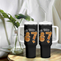 Oh Snap 67 Gingerbread Meme Tumbler With Handle Broken Cookie Six Seven Holiday Gag Christmas Vibes - Wonder Print Shop
