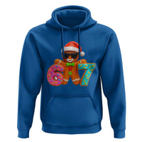Funny 67 Meme Gingerbread Donut Hoodie Cool Christmas Cookie Six Seven Santa Hat Sprinkles - Wonder Print Shop
