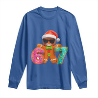 Funny 67 Meme Gingerbread Donut Long Sleeve Shirt Cool Christmas Cookie Six Seven Santa Hat Sprinkles - Wonder Print Shop