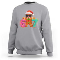 Funny 67 Meme Gingerbread Donut Sweatshirt Cool Christmas Cookie Six Seven Santa Hat Sprinkles - Wonder Print Shop