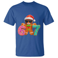 Funny 67 Meme Gingerbread Donut T Shirt Cool Christmas Cookie Six Seven Santa Hat Sprinkles - Wonder Print Shop