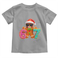 Funny 67 Meme Gingerbread Donut Toddler T Shirt Cool Christmas Cookie Six Seven Santa Hat Sprinkles - Wonder Print Shop