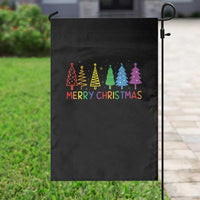 Colorful Rainbow Christmas Trees Garden Flag Merry Xmas Fun Festive Holiday Pride Gift - Wonder Print Shop