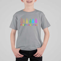 Colorful Rainbow Christmas Trees T Shirt For Kid Merry Xmas Fun Festive Holiday Pride Gift - Wonder Print Shop