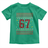 67 Christmas Red Plaid Toddler T Shirt Funny Six Seven Meme Holiday Vibes Graphic - Wonder Print Shop