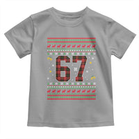 67 Christmas Red Plaid Toddler T Shirt Funny Six Seven Meme Holiday Vibes Graphic - Wonder Print Shop