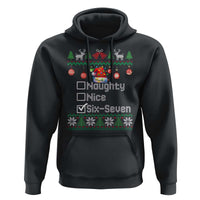 Funny 67 Christmas Checklist Hoodie Naughty Nice Six Seven Meme Holiday - Wonder Print Shop