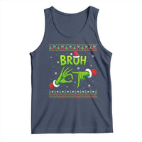 Christmas Bruh 67 Green Hands Meme Tank Top Funny Six Seven Meme Holiday Ugly Sweater - Wonder Print Shop
